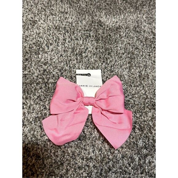 Janie and Jack pink bow C21-3 - Picture 1 of 2